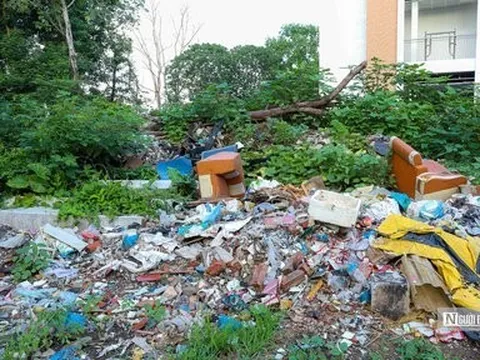 Hà Nội: Rác thải bủa vây xung quanh khu vực biển cấm