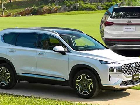 Hyundai Santa Fe hybrid tiếp tục lộ diện ở Việt Nam, sales báo xe đã lắp ráp xong và sắp ra mắt
