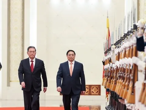 Lễ đón Thủ tướng Phạm Minh Chính thăm chính thức Trung Quốc