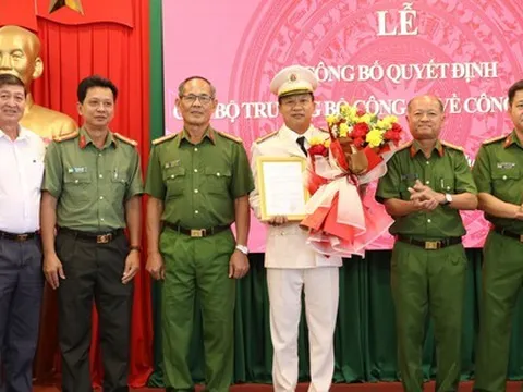 Bổ nhiệm lãnh đạo Công an 6 tỉnh