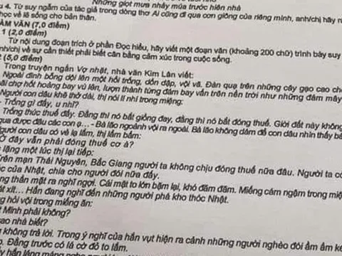 Vụ lọt đề văn THPT ở Cao Bằng: Bạn trai của người giải đề đăng lên Facebook