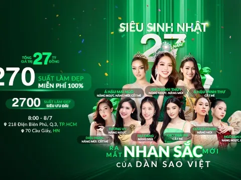 Thả ga làm đẹp 0 đồng tại siêu sinh nhật Thu Cúc