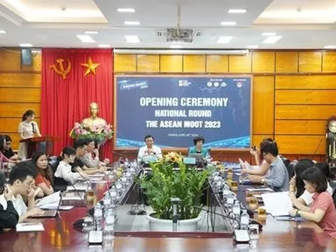 Cuộc thi quốc gia ASEAN Moot 2023 chuẩn bị bước vào 2 vòng thi cuối