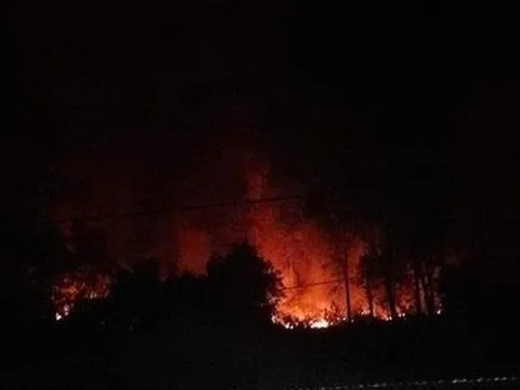 Nghệ An: Sơ tán, bảo vệ nguời dân, nỗ lực dập tắt cháy rừng trong đêm