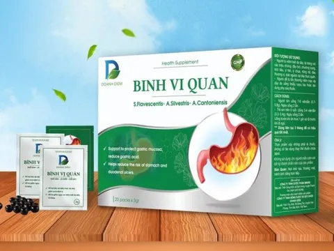 Thực phẩm bảo vệ sức khỏe Bình Vị Quản quảng cáo như thuốc chữa bệnh