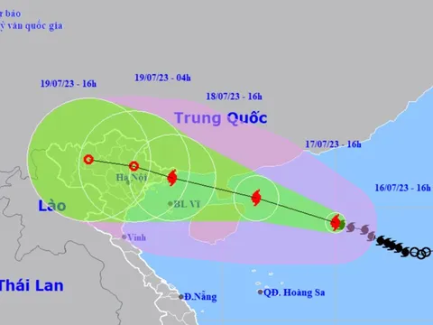 Bão số 1 giật cấp 14 hướng vào Quảng Ninh-Thái Bình