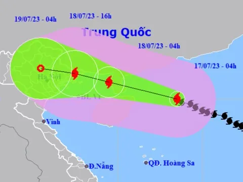 Bão số 1 giật cấp 15 đang áp sát Quảng Ninh - Nam Định
