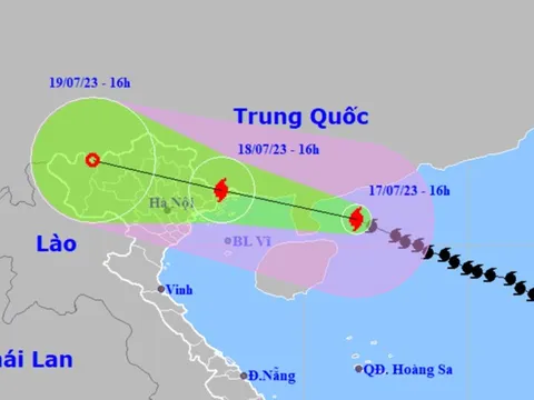 Ngày mai bão số 1 đổ bộ sẽ gây mưa rất to ở Bắc Bộ