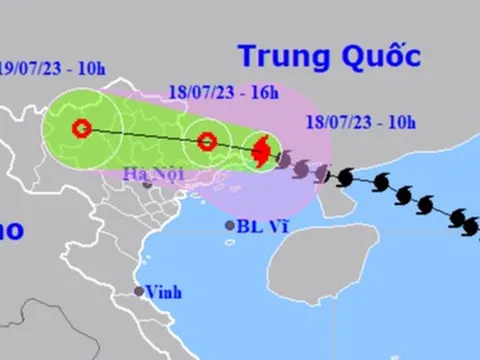 Bão số 1 đổ bộ đất liền tỉnh Quảng Tây, Trung Quốc
