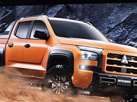 Mitsubishi Triton 2024 ra mắt: Khung to hơn, cứng hơn, máy bi-turbo mới mạnh gần bằng Ranger Raptor, Wildtrak