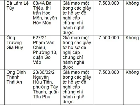 Nhiều cá nhân giả mạo chứng chỉ hành nghề dược