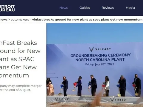 Báo Mỹ: “Kế hoạch niêm yết của VinFast đang đi đúng hướng”