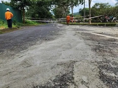 Đã xác định được nguyên nhân gây sụt lún trên đường Hồ Chí Minh