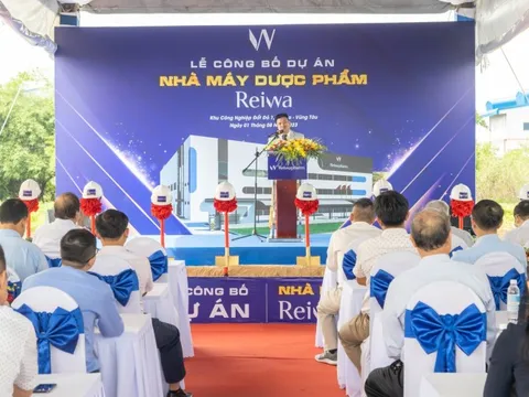 Công bố dự án nhà máy sản xuất Dược phẩm Reiwapharm