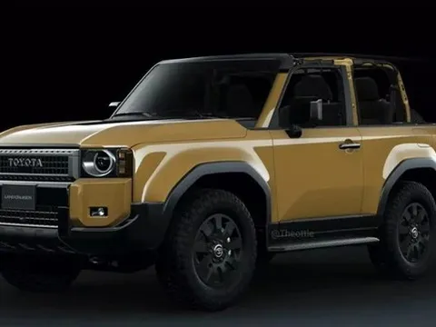 Toyota Land Cruiser Prado 2024 nếu có bản mui trần sẽ đẹp không thua Jeep Wrangler và Ford Bronco