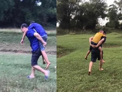 2 người đàn ông lao xuống sông Cầu Chày cứu 2 cháu nhỏ kêu cứu