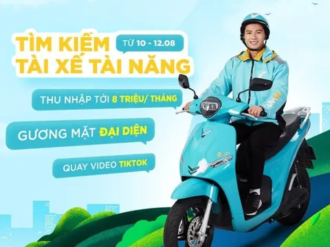Chơi nổi như 'xe ôm điện' Xanh SM: tuyển Tiktoker về làm tài xế, có thu nhập riêng khi quay video lên tới 8 triệu/tháng