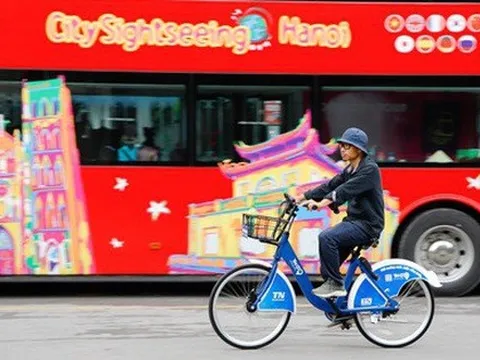 Hà Nội chính thức vận hành trạm xe đạp công cộng