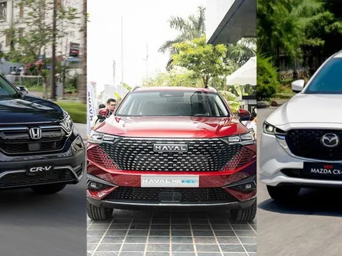 So sánh 3 mẫu crossover hạng C tại Việt Nam: Haval H6, Honda CR-V và Mazda CX-5