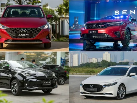 Top xe sedan bán chạy nhất tháng 7/2023: Hyundai Accent dẫn đầu