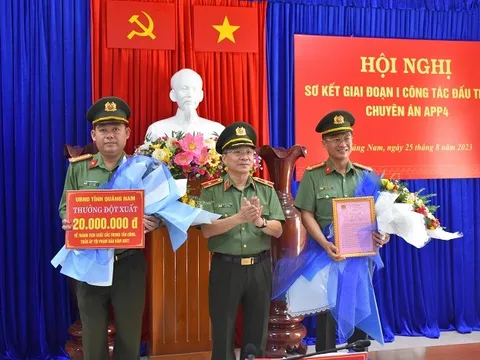 Bộ Công an thưởng "nóng", gửi thư khen Công an tỉnh Quảng Nam