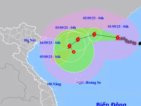 Hướng di chuyển phức tạp của bão số 3 và thời tiết các vùng dịp Lễ 2-9