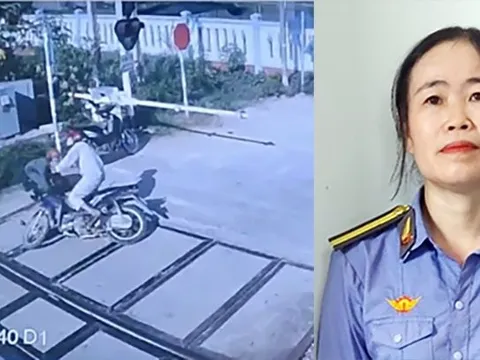 Giây phút nữ nhân viên đường sắt ngăn chặn cụ ông lao vào mũi tàu hỏa