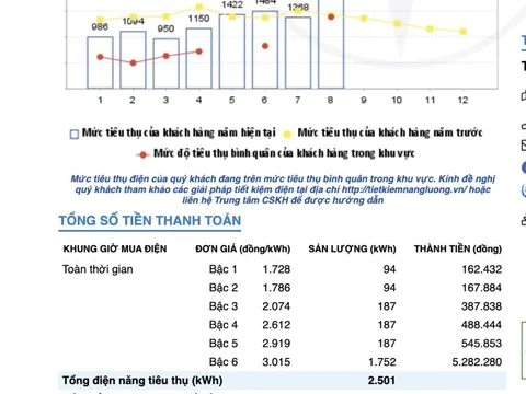 TP HCM: Tiền điện tháng 8 tăng cao, khách hàng "muốn sang chấn tâm lý"