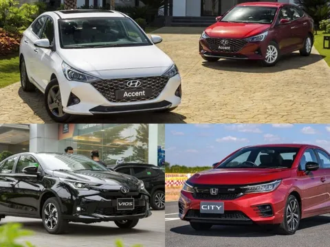Bộ 3 sedan Toyota Vios, Honda City và Hyundai Accent đua nhau giảm giá