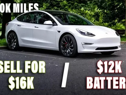 Xe Tesla Model 3 đi 3 năm phải thay pin giá 290 triệu hoặc bán lại giá 390 triệu, bạn chọn phương án nào?
