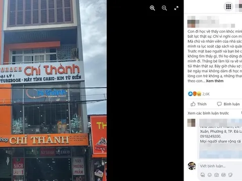 Người lục soát bé trai lớp 5 trong nhà sách bị phạt 15 triệu đồng