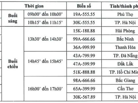 Biển số "siêu đẹp" 30K - 555.55 chốt giá 14,12 tỉ đồng