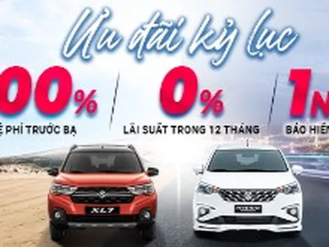 Hỗ trợ lớn cho khách hàng mua xe Suzuki trong tháng 9
