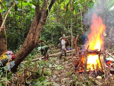 Truy quét "vàng tặc" trong rừng đặc dụng ở Thanh Hóa