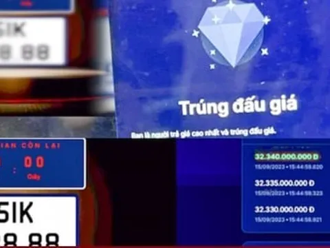 Tiếp tục đấu giá nhiều biển số xe 'ngũ quý', 'tứ quý' vào ngày 21 và 22/9