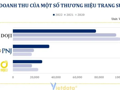Thị trường trang sức Việt Nam: DOJI có doanh thu “đi trước” nhưng lợi nhuận đang “lội nước theo sau” khi so với PNJ