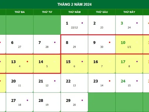 Đề xuất 2 phương án nghỉ Tết Nguyên đán Giáp Thìn 2024