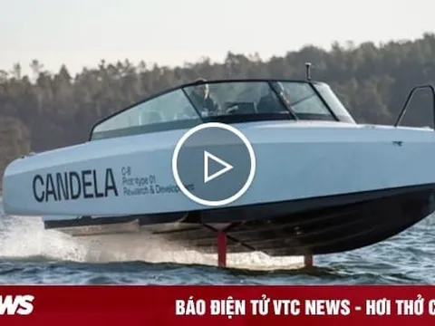 Ngắm thuyền điện cánh ngầm phá vỡ kỷ lục chạy đường dài