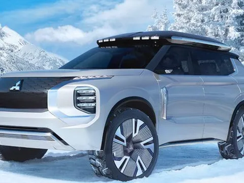 Mitsubishi nhá hàng xe mới lấy cảm hứng từ Pajero, Outlander và một xe van, chạy được địa hình, chở được nhiều người
