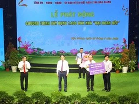 TNG Holdings Vietnam tài trợ xây 100 căn nhà Đại đoàn kết tại Hậu Giang