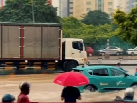 Trầm trồ trước khả năng lội nước 'cực đỉnh' của xe điện VinFast