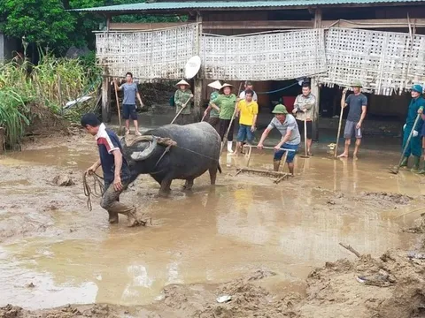 Chung tay, chung sức khắc phục hậu quả sau lũ ở miền Trung