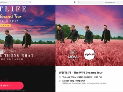 Giả mạo website bán vé concert ban nhạc Westlife để lừa đảo