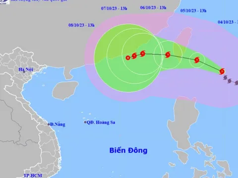 Khẩn trương ứng phó bão Koinu giật trên cấp 17 đang hướng vào Biển Đông