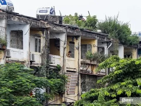 Cận ảnh khu tập thể Trung Tự xuống cấp được lập quy hoạch cải tạo