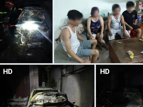 Ôtô cháy "bít" lối thoát, 4 người mắc kẹt trong nhà hoảng loạn la hét