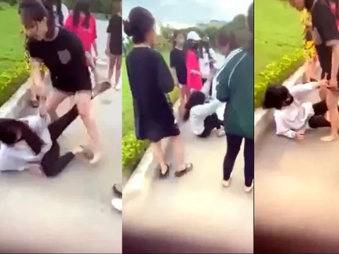 Nữ sinh lớp 8 đi học võ về bị nhiều bạn đánh hội đồng tại công viên