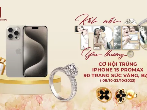 20/10 mua trang sức vàng Bảo Tín Mạnh Hải, săn iPhone 15 Promax
