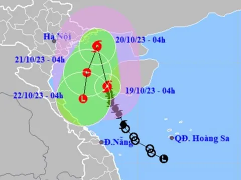 Bão số 5 có hướng di chuyển khác thường trên vịnh Bắc Bộ