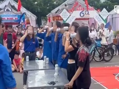 Nghi vấn hội trại tổ chức cuộc thi uống bia có nữ sinh tham gia